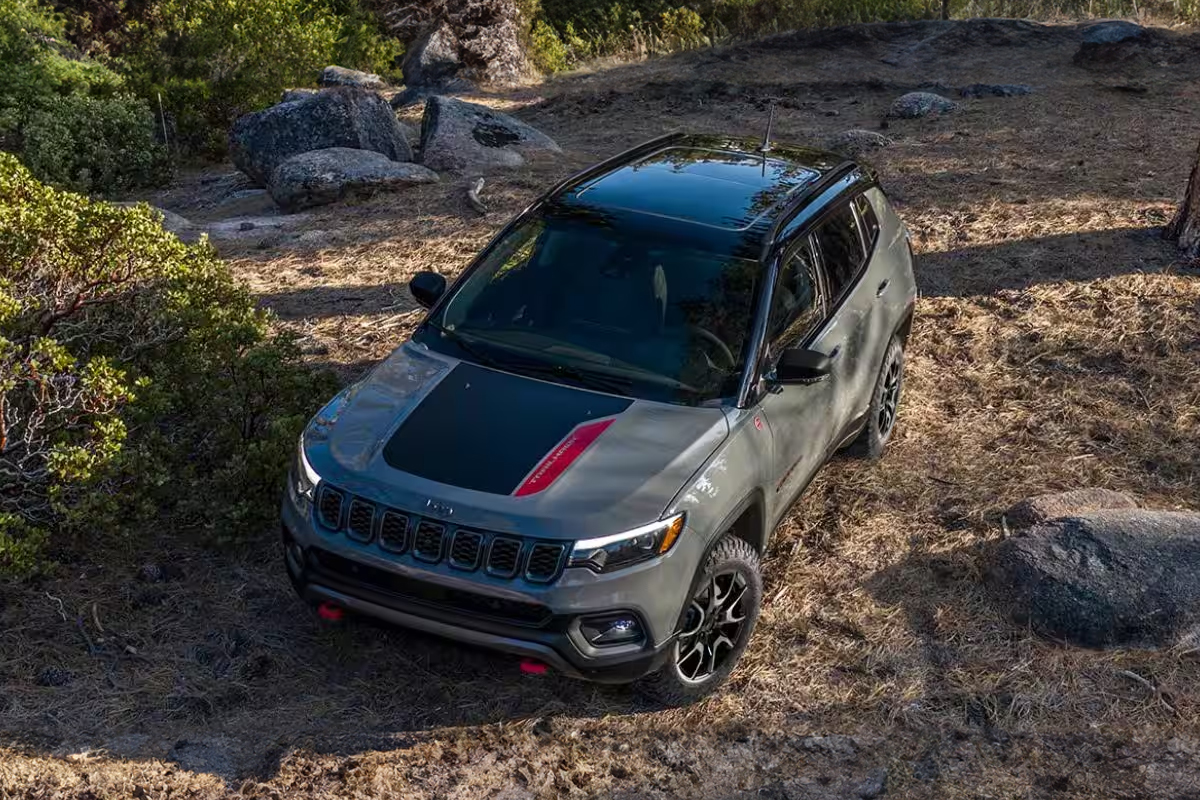 A Jeep Compass near Los Banos, CA.